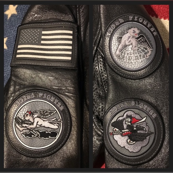 Vintage 2002 AVIREX NY TUSKEGEE AIRMEN BOMBER LEATHER Jacket 3XL RECEIPT Supreme - Picture 6 of 16